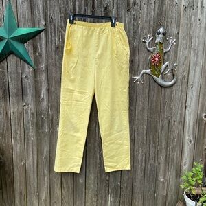 Vintage Yellow Maternity Pants size 12